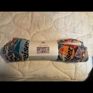 Budweiser x Billabong beach towel